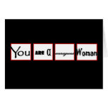 Divorce Encouragement You are a COURAGEOUS Woman Card