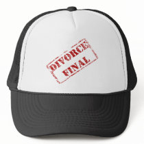 Divorce Final Stamp Mesh Hats