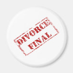 Divorce Final Stamp Magnets