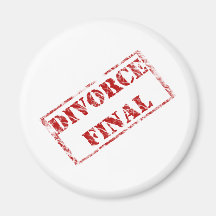 Divorce Final Stamp Magnets