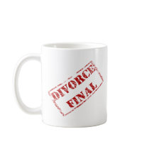 Divorce Final Stamp Coffee Mugs