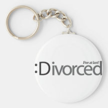 DIVORCE - free at last Keychain