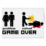 Divorce GameOver Greeting Card