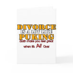 Divorce is Like Puking cards