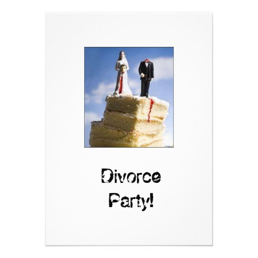 Divorce Part Invatations Personalized Invites