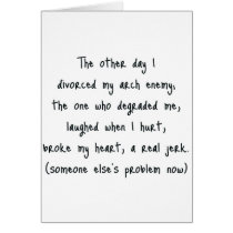 Divorce Poem Card