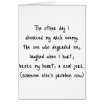 Divorce Poem cards