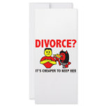 DIVORCE CUSTOM RACK CARD