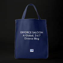 Divorce Saloon grocery tote bags