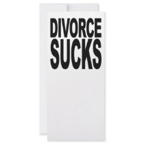 Divorce Sucks rack cards by MyShirtSucks Divorce Sucks rack cards