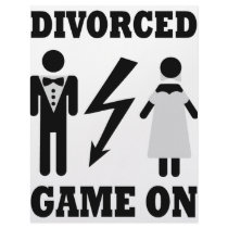 divorced game on icon letterhead