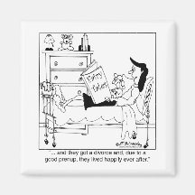 Divorced & Lived Happily Ever After Refrigerator Magnets