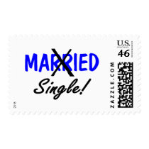 Divorced Single (Blue) postage