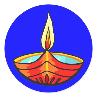Diwali Festival Lights Round Sticker by celebrationsetc
