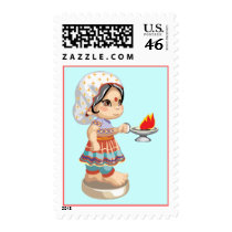 Diwali Girl stamps
