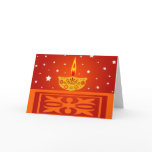 Diwali lamp - Card