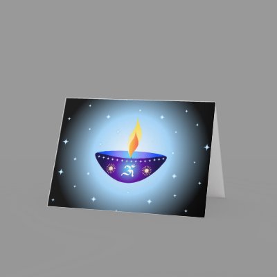 Diwali lamp - Card Zazzle_card Diwali lamp - Card Zazzle_card