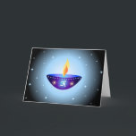 Diwali lamp - Card