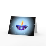 Diwali lamp - Card
