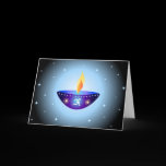 Diwali lamp - Card