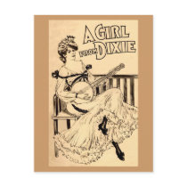 Dixe Girl Postcard postcards