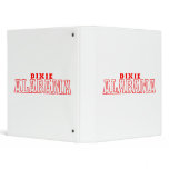 Dixie, Alabama 3 Ring Binder