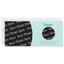 DIY - 2 Photo Circles 5x7 Birth Announcement invitations