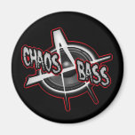 DIY Anarchy Chaos Metal Bass UK Punk shirt magnets
