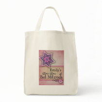 DIY Colorful Bat Mitzvah design Canvas Bags