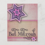 DIY Colorful Bat Mitzvah design Flyers