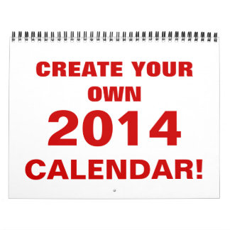 DIY Create Your Own 2014 Calendar