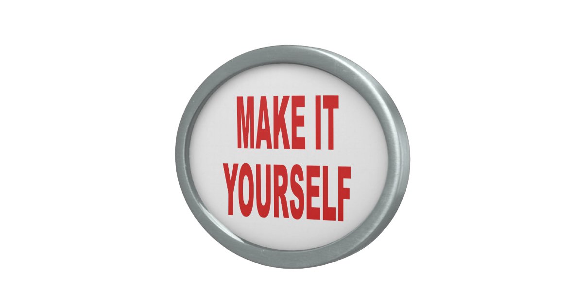 DIY Create Your Own Belt Buckle Zazzle