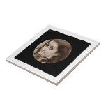 DIY Create Your Own Black Personalized Photo Frame Ceramic Tile