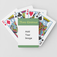 DIY, Create your own Christmas, holiday playing Playing Cards