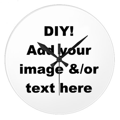 DIY Create Your Own Home Decor Wall Clock Zazzle