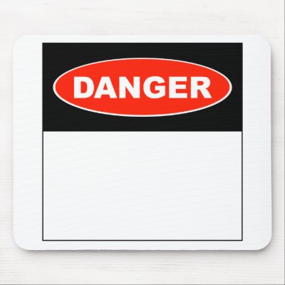 DIY Danger - Mouse Pad Mousepad by omugosh