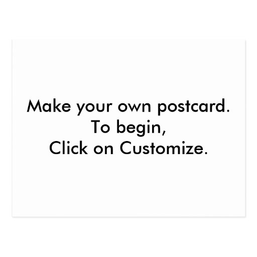 DIY Design Create Your Own Postcards Zazzle