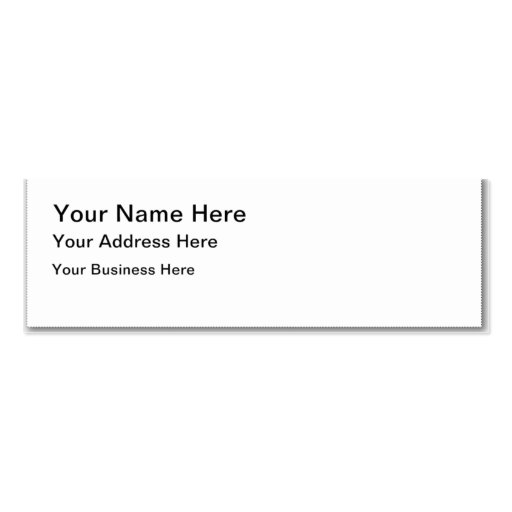 DIY Design Your Own Zazzle Gift Item Business Card Templates (front side)