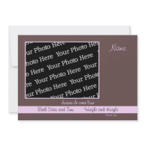 DIY - Dreams come true 5x7 Birth Announcement invitations by customizedtees DIY - Dreams come true 5x7 Birth Announcement invitations