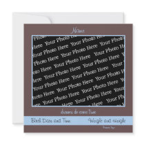 DIY - Dreams come true Birth Announcement invitations