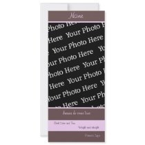 DIY - Dreams come true Tall Birth Announcement invitations