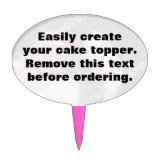 DIY Easily create your own oval cake topper