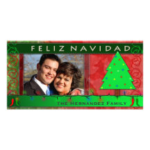 DIY Feliz Navidad Personalized Photo Card