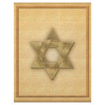 DIY Gold Star of David / Bar Mitzvah template Personalized Letterhead