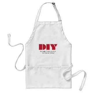 DIY I am busy Apron apron