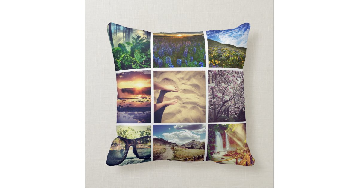 DIY Instagram Throw Pillow Zazzle