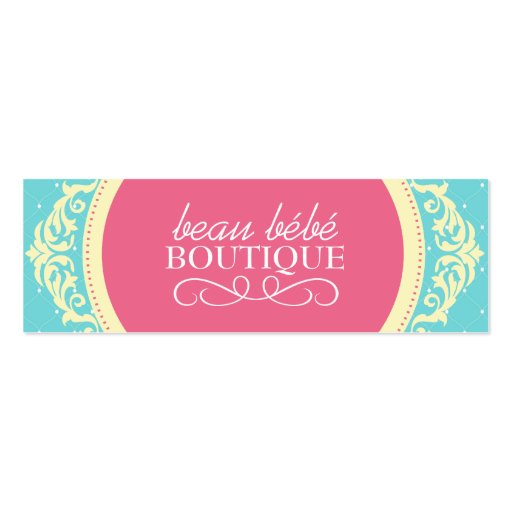 DIY - Kids Boutique Hang Tags Business Card (front side)