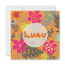 DIY / luau, choose your background/text colors Announcement