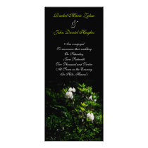 DIY Lush Nature Wedding Announcement invitations