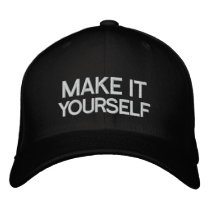 DIY Make It Yourself Embroidered Hat